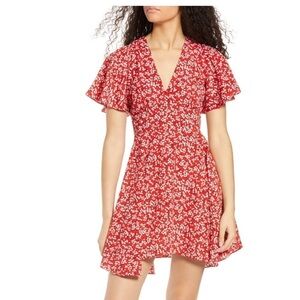 Socialite Floral Cutout Mini Dress from Nordstrom